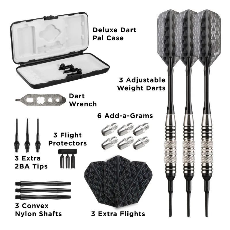 Viper Bobcat Adjustable Soft Tip Darts Black Rings 16-18 Grams - Image 5
