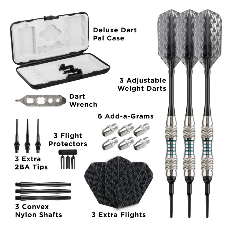 Viper Bobcat Adjustable Soft Tip Darts Green Rings 16, 18, or 19 Grams - Image 5