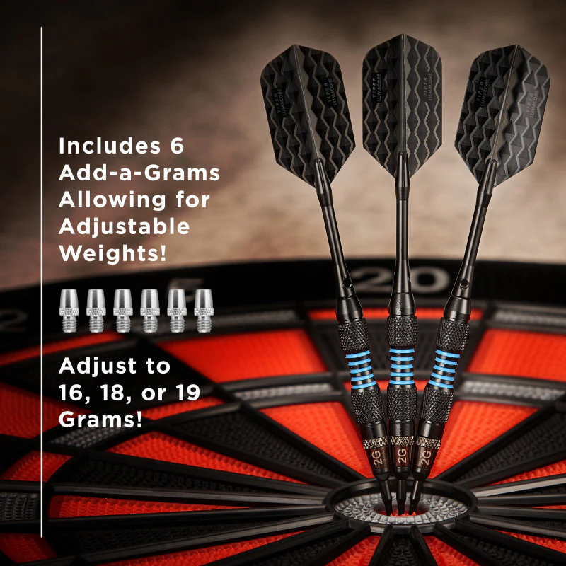 Viper Bobcat Adjustable Soft Tip Darts Blue Rings 16, 18, or 19 Grams - Image 6