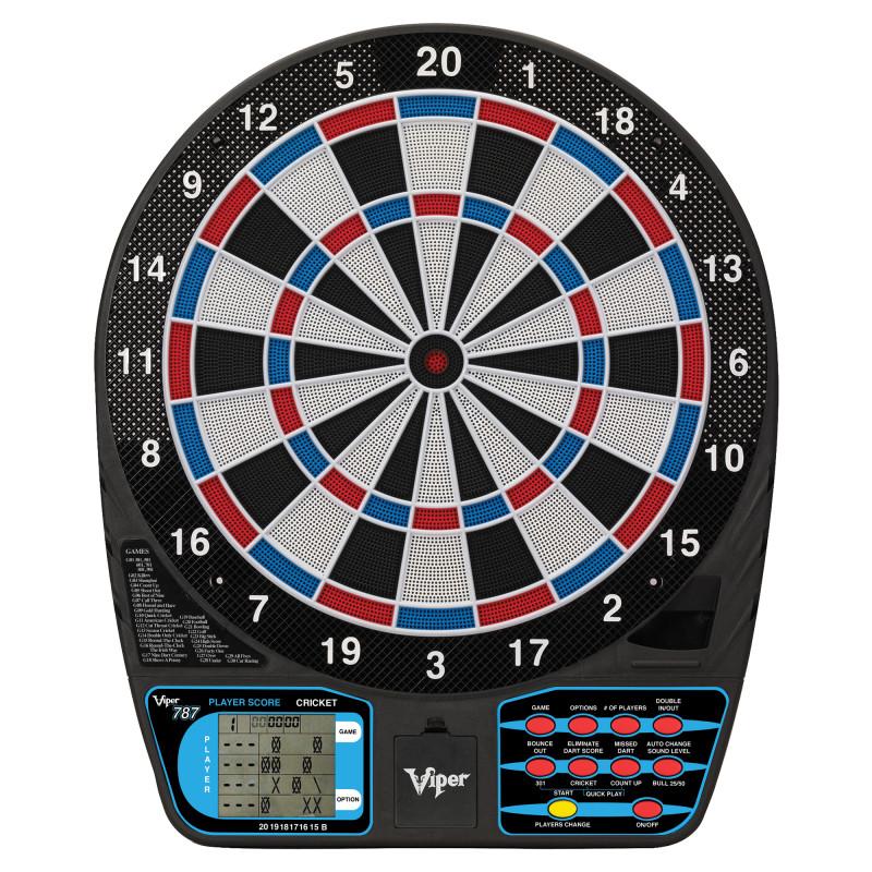 Viper 787 Electronic Dartboard, Metropolitan Espresso Cabinet, Dart Mat & Shadow Buster Dartboard Light Bundle - Image 5