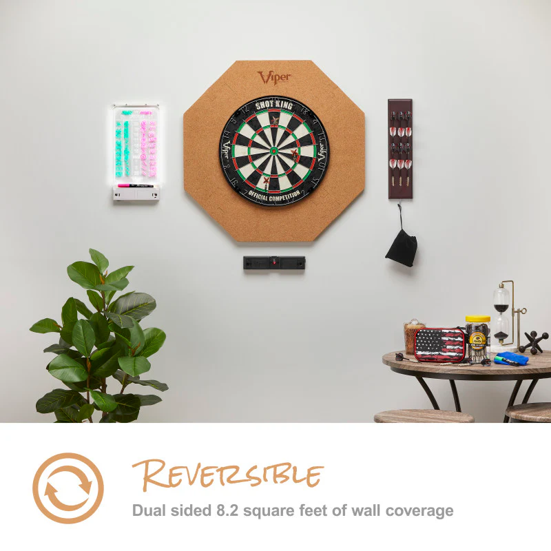 Viper Octagonal Wall Defender Dartboard Surround Cork - Image 3