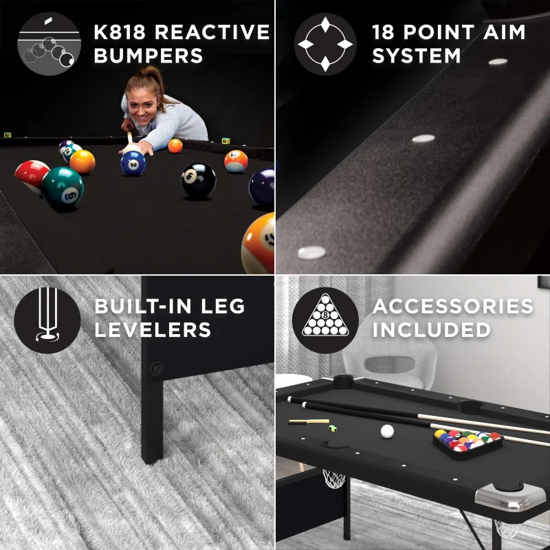 Fat Cat Trueshot 6' Folding Billiard Table - Image 5