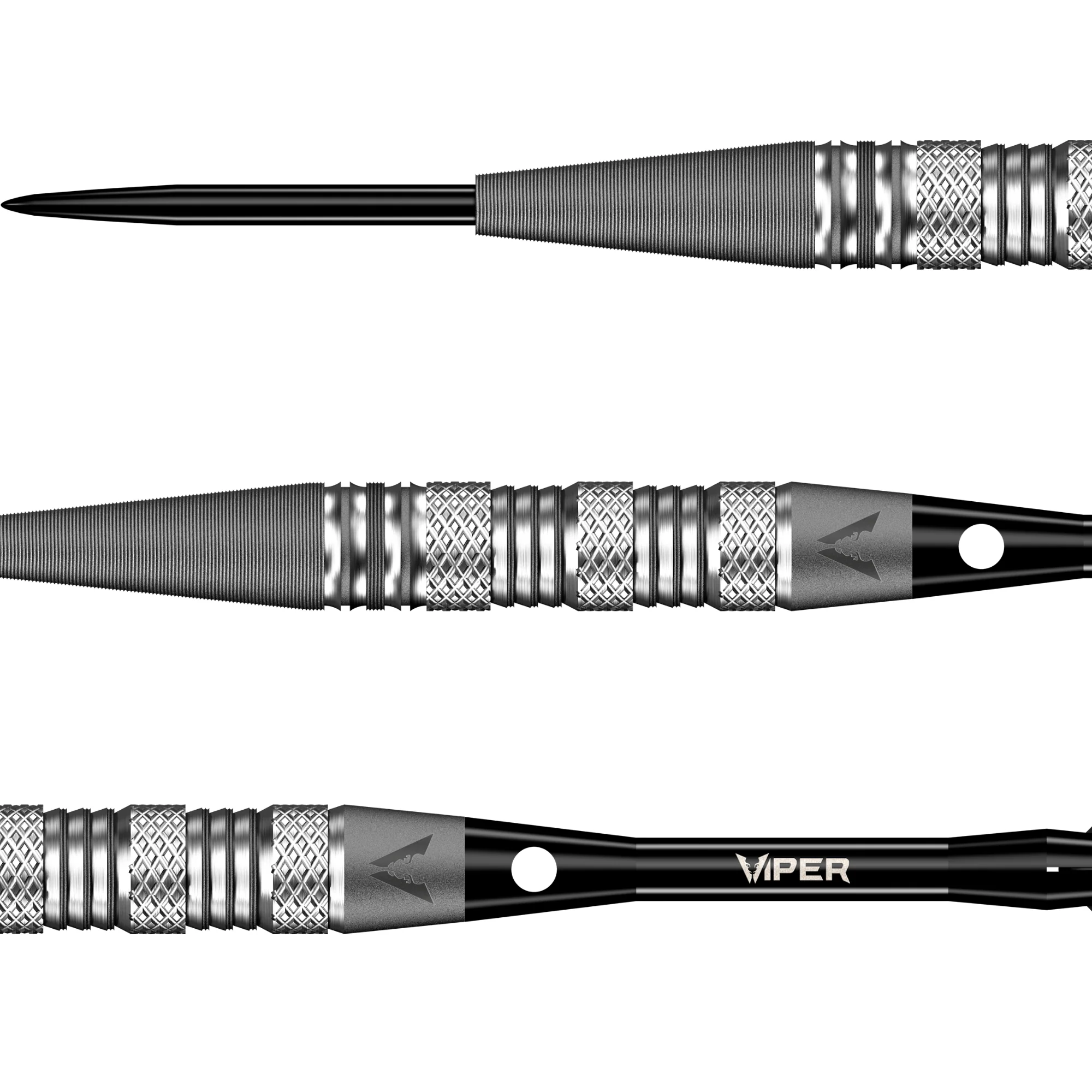 Viper Sinister Tungsten Steel Tip Dart Set - Triple Knurl - Image 3