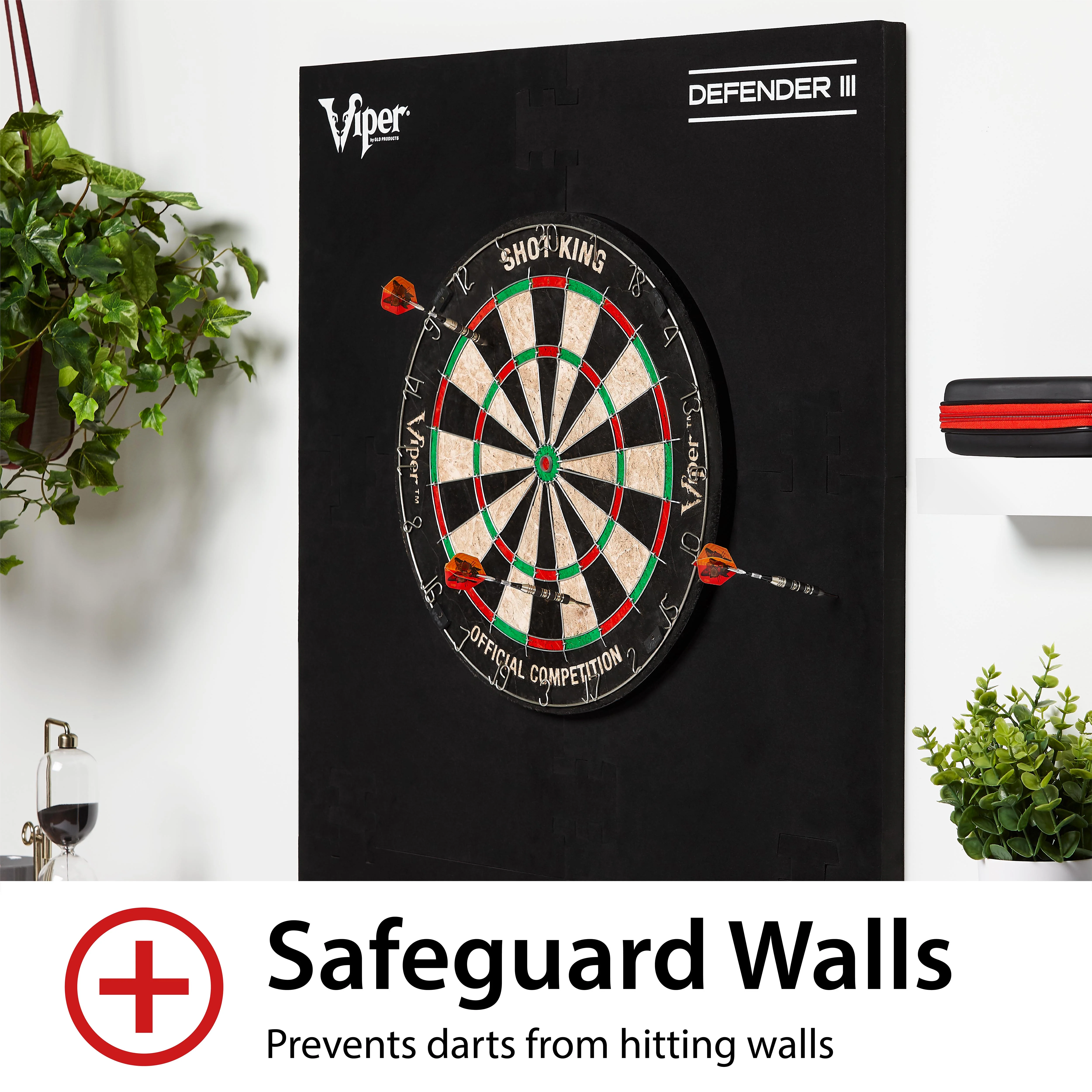 Viper Wall Defender III Dartboard Surround Green - Image 3