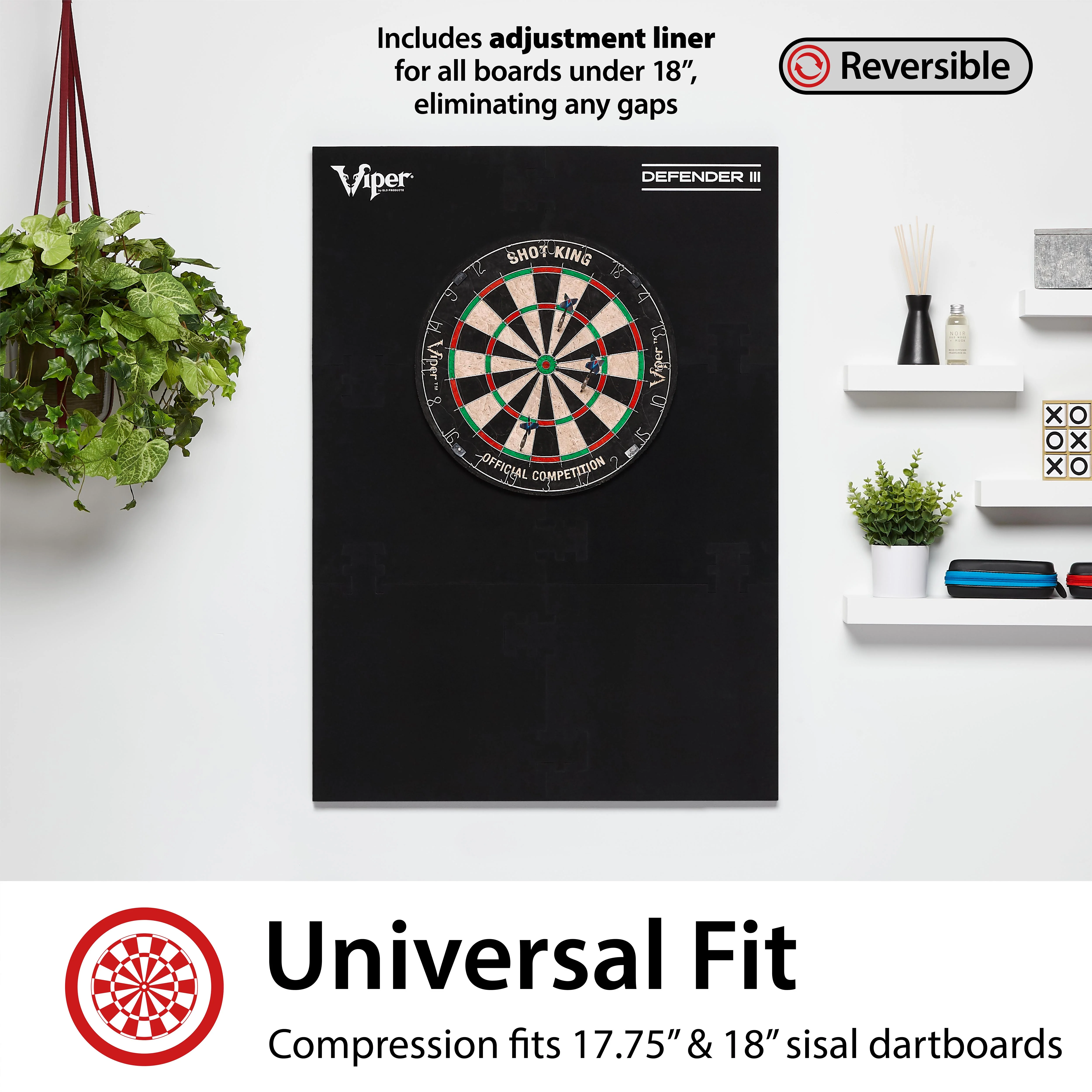 Viper Wall Defender III Dartboard Surround Green - Image 5